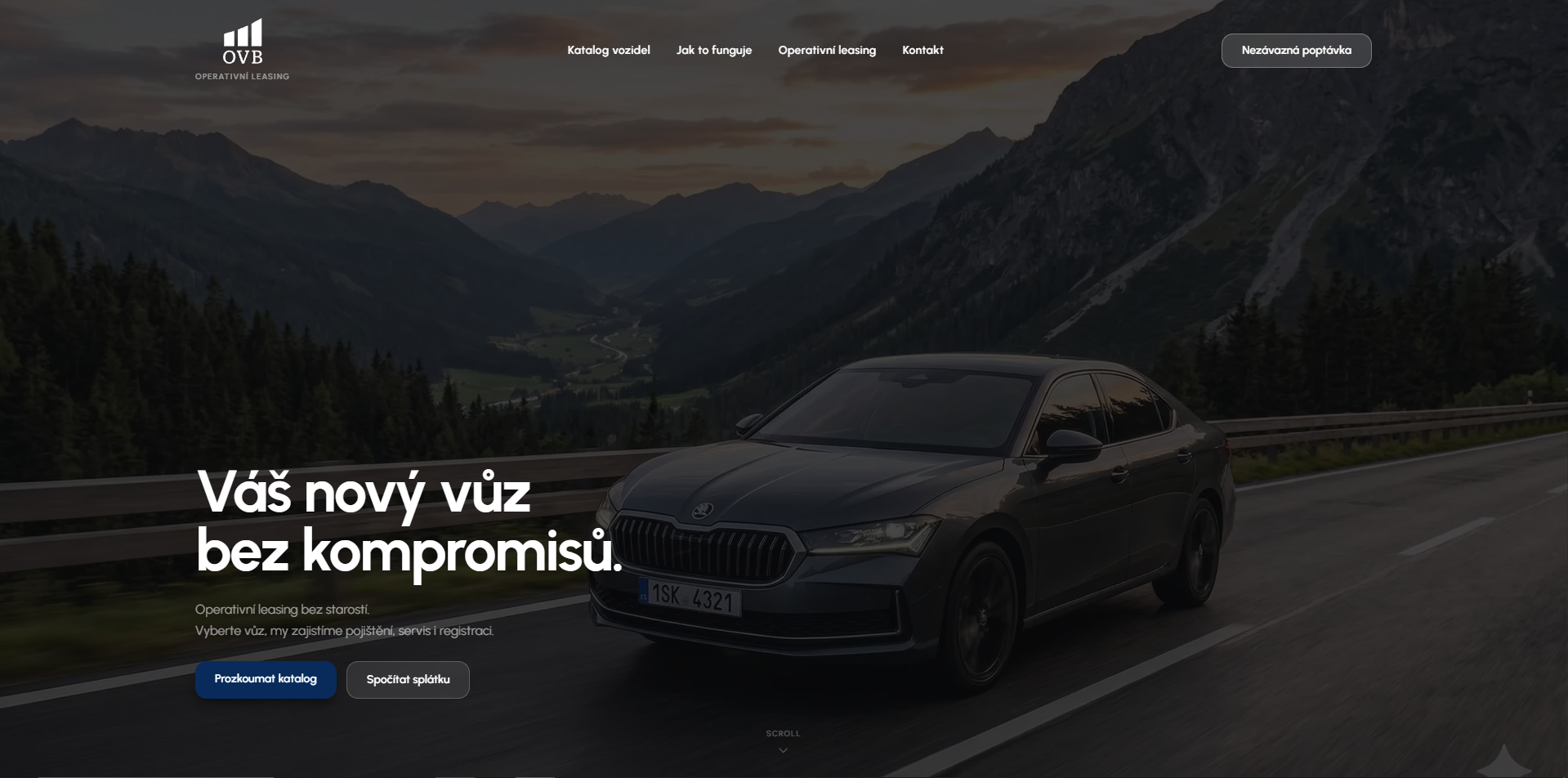 Náhled webu OVB Leasing